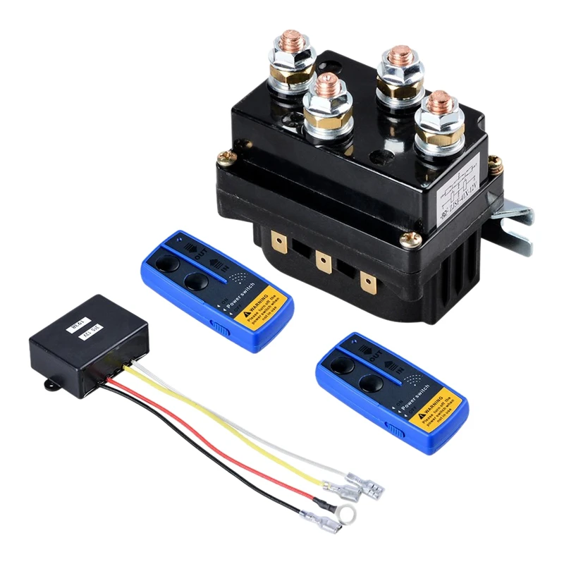 

Universal Winch Contactor Solenoid Relay Controller 12V 500A Dc Switch Boat Truck Thumb With Twin Wireless Remote Controls For A