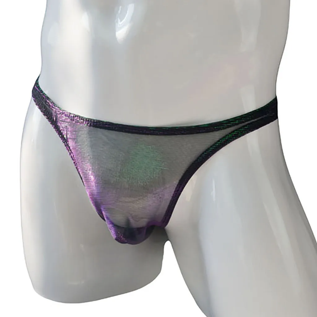 Mesh Thongs Briefs Panties Underwear Sexy Lingerie Discoloration G-string Men's