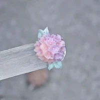 Moule 3D haute transparence pour sculpture d'ongles, conception DIY, plaques de tamponnage souples en silicone en forme de pétale, outils de décoration pour manucure, Hortensia 4