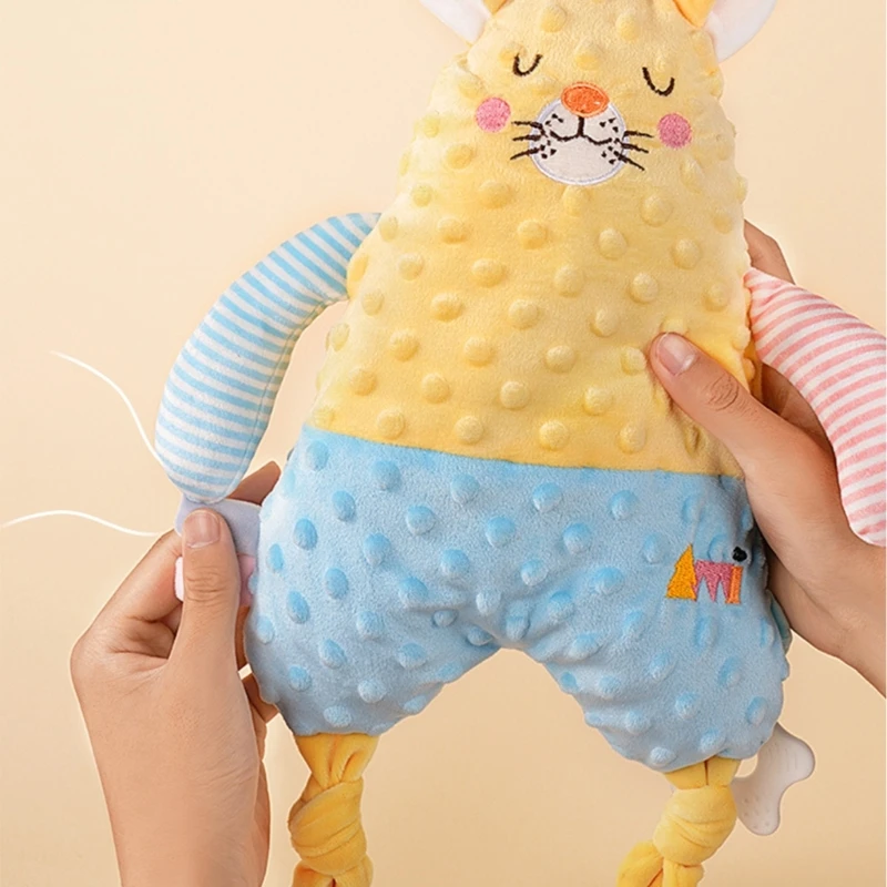 Cartoon Animal Comfort Early Education & Relaxation Aid Baby Sleeping Aid Soft & Comfortable Grip Toy Present
