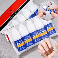 5Pcs Clear Nail Glue for Acrylic Nails Strong Adhesive Gel for Rhinestone Gems&Press On Nails Long Lasting False Nail Adhesive*^ 1