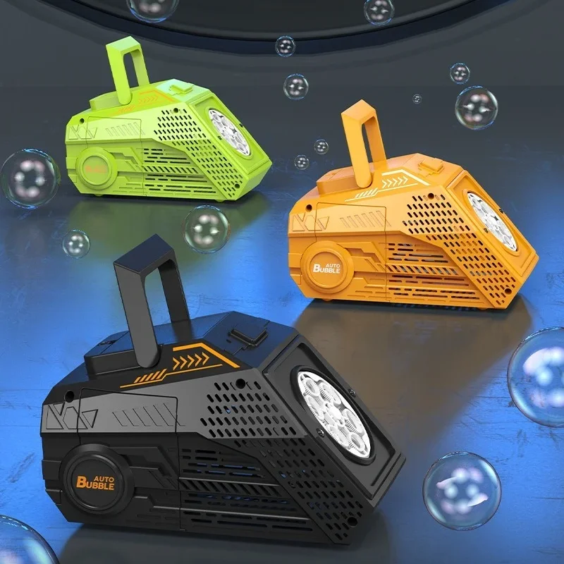 Handheld Automatic Bubble Machine Children's Portable Bubble Blowing Machine Bubble Gun Toy For Outdoor Wedding Party Game_voghion.com
