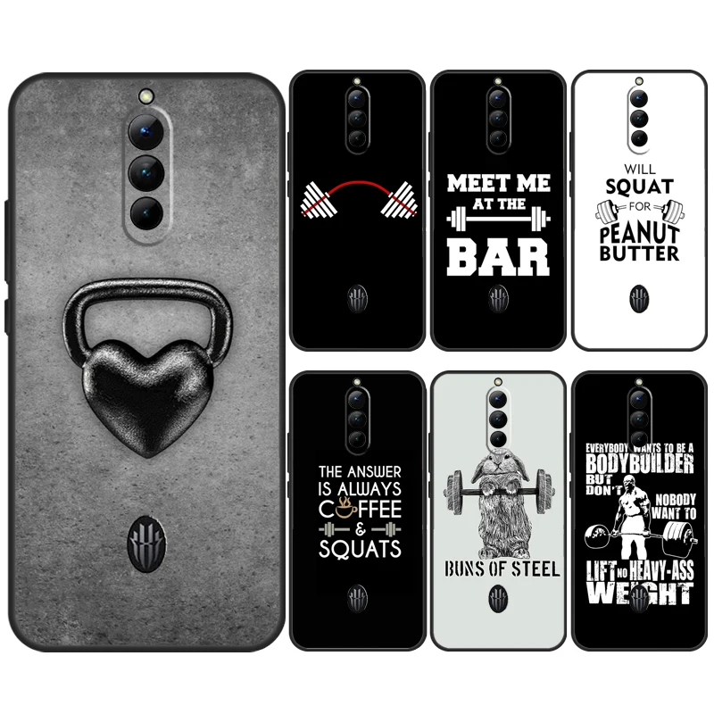 Bodybuilding Gym Fitness Case Per Zte Nubia Red Magic 9 8 Pro Plus Red Magic 8S Pro 6 7 6S 7S Pro 5G 5S 6R Cover