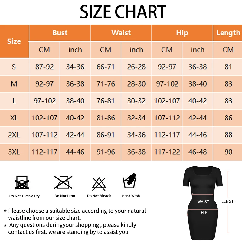 Description Picture 2 of itemBody Shaper For Women Under Dress Seamless Shapewear Control Slips Short Sleeve Square Neck Tummy Control Full Slip