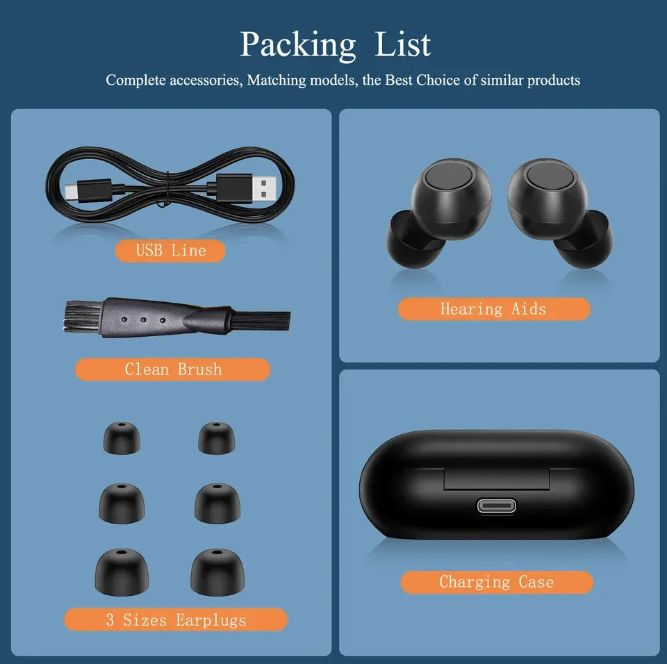 HealthTree Rechargeable Hearing Aids Digital Hearing Aid 16-Channel Portable for Seniors Deaf Mini Ear Hearing Assist Audifonos 6