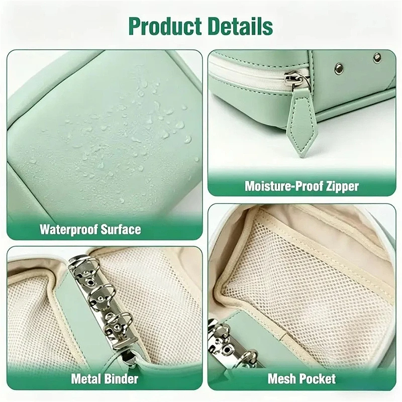 Color-Coded Waterproof Weekly Pill Organizer - Portable Medicine and Vitamin Storage Pouches Set