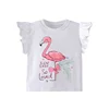 Jumping Meters 2-7T Flamingo Summer Girls T Shirts Sleeveless Hot Selling Kids Tees Tops Baby Costume Baby Shirts 1