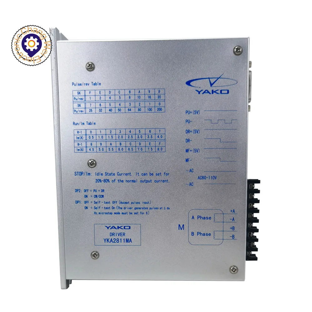 

Cyclmotion CNC controller YKA2811MA 60 -110VAC Original YAKO Stepper Driver Engine 8A For CNC Router