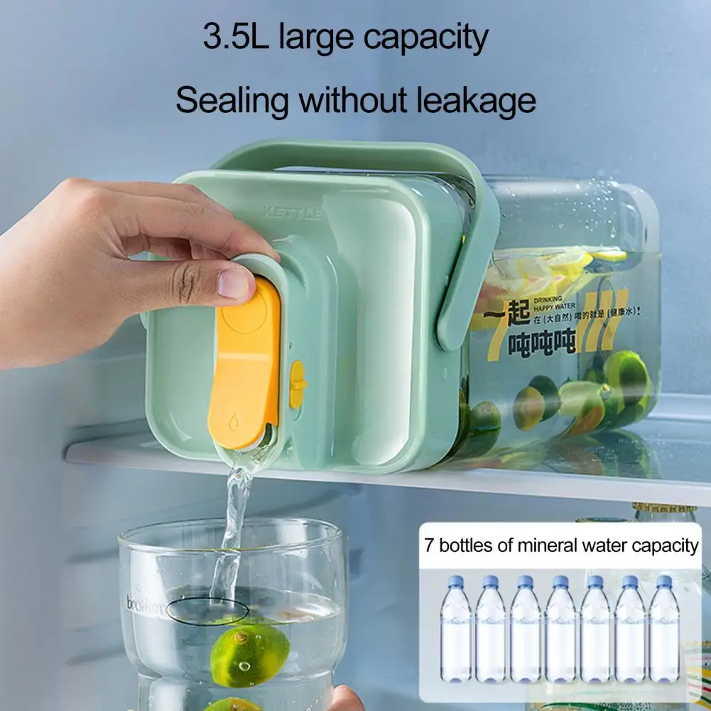 3.5L Fridge Beverage Dispenser water drink Buckets Jug Box Juice Cocktails