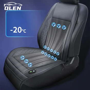 DC 12V 3D Cooling Car seat Cushion Car Summer Cool Air Seat Cushion With 5/16   Fans Fast Blowing Ventilation Seat Universal
