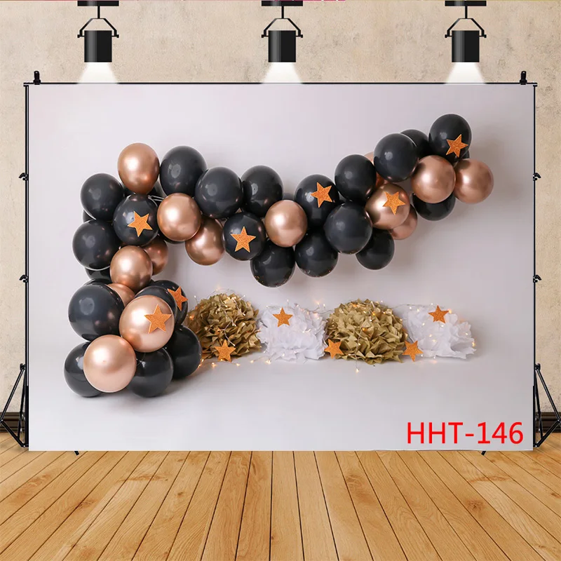 

SHENGYONGBAO Personalized Decoration Colorful Balloon Snowman Background Newborn Baby Birthday Photography Backdrops FSS-112