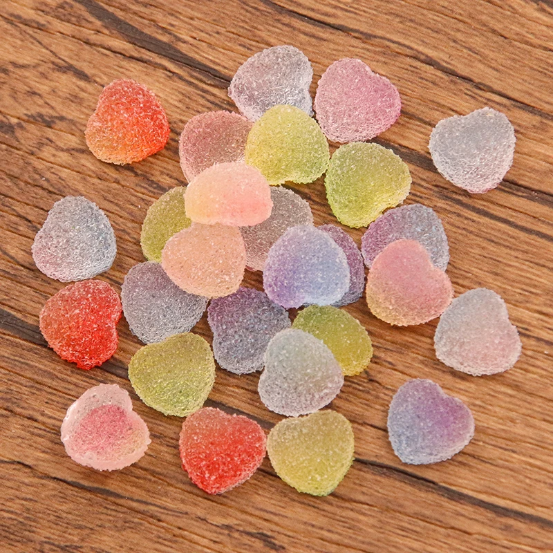 50Pcs Harz Emulation Süßigkeiten Fünfzackigen Stern Herz DIY Creme Kleber Patch Telefon Shell Kunst Kinder Haar Zubehör materialien – Detail 16