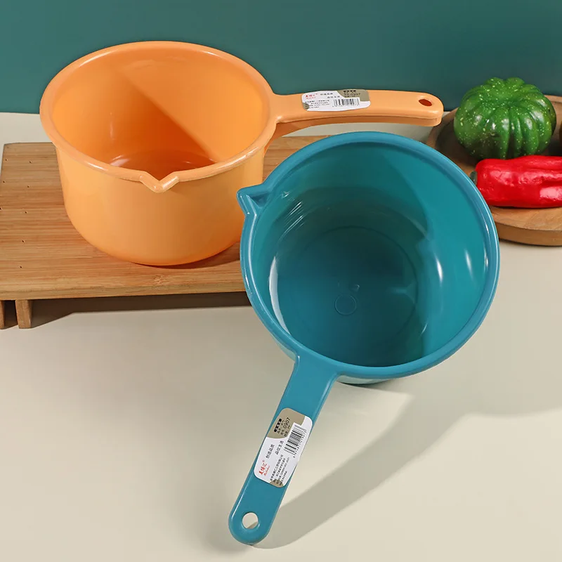 Cucharas de agua de plástico anticaída para cocina, cucharón de lavado de frutas y verduras, duradero, grande, para baño de bebé, champú, cucharas de agua