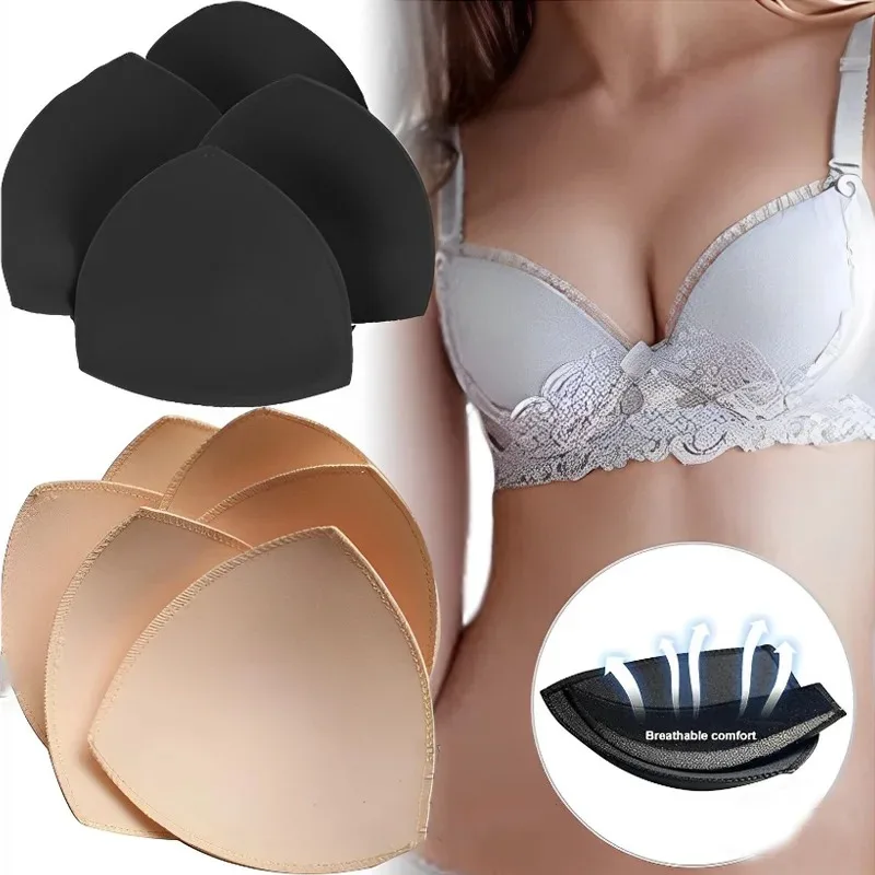Soft Bra Pads Inserts Removable Bra Pad for Women Breast Push Up Enhancer Bra Pad Sports Bras Cups Insert Bikini Swimsuit 2