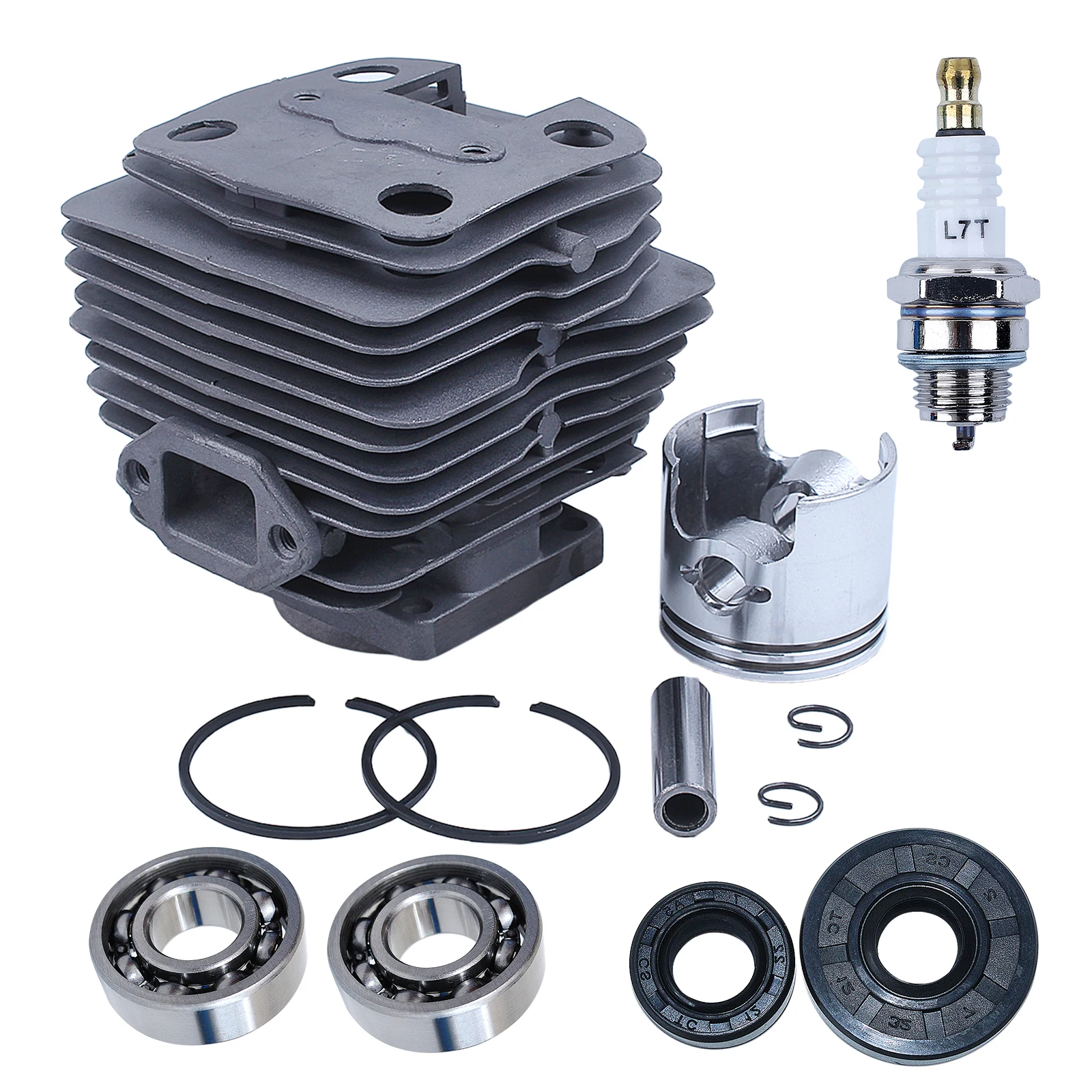 40mm Crankshaft Cylinder Piston Oil Seal Kit for Husqvarna 143R G4K G45L G43L BC4310 4302 Brushcutter Trimmer 5