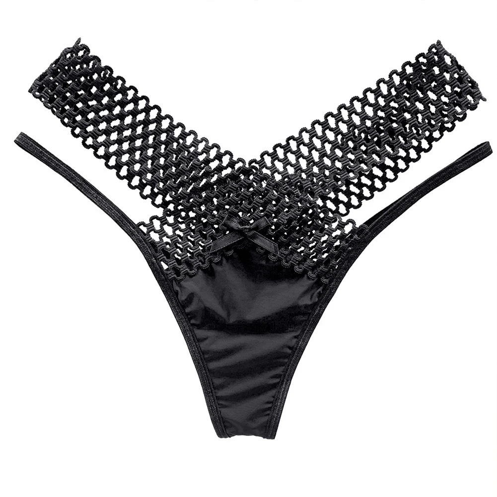 

Women Sexy Underwear Low Rise Ultra Thin Briefs Hollow Cross Weave Panties Seamless Erotic Lingerie See-through Solid Underpants