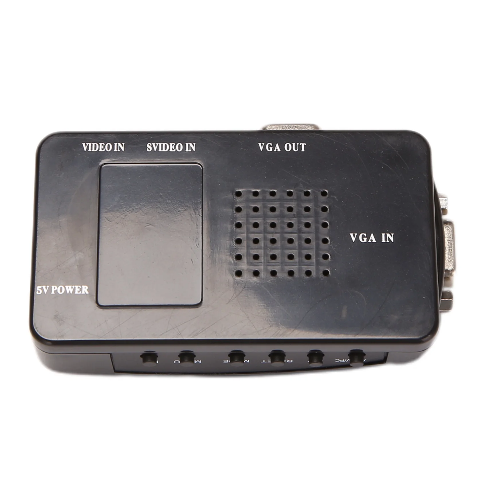 DVI VGA Adapter AV to VGA Adapter RCA VGA Converter PC RCA Composite S-Video AV Input to PC LCD Output Converter Switch Box
