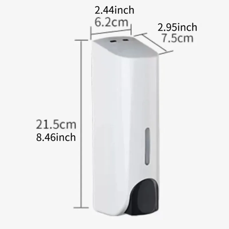 Liquid Soap Dispenser Shower Gel Lotion Dispenser Wall Mount Shampoo Shower Gel Container Versatile for Bathroom Washroom Gadget