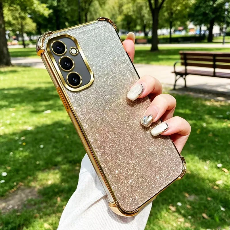 Glamorous Glitter Shockproof Phone Case with Ultra-Soft Bumper Cover