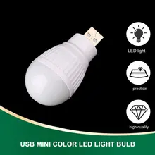 

Newest Mini USB LED Light Portable 5V 5W Energy Saving Ball Lamp Bulb For Laptop USB Socket NIN668