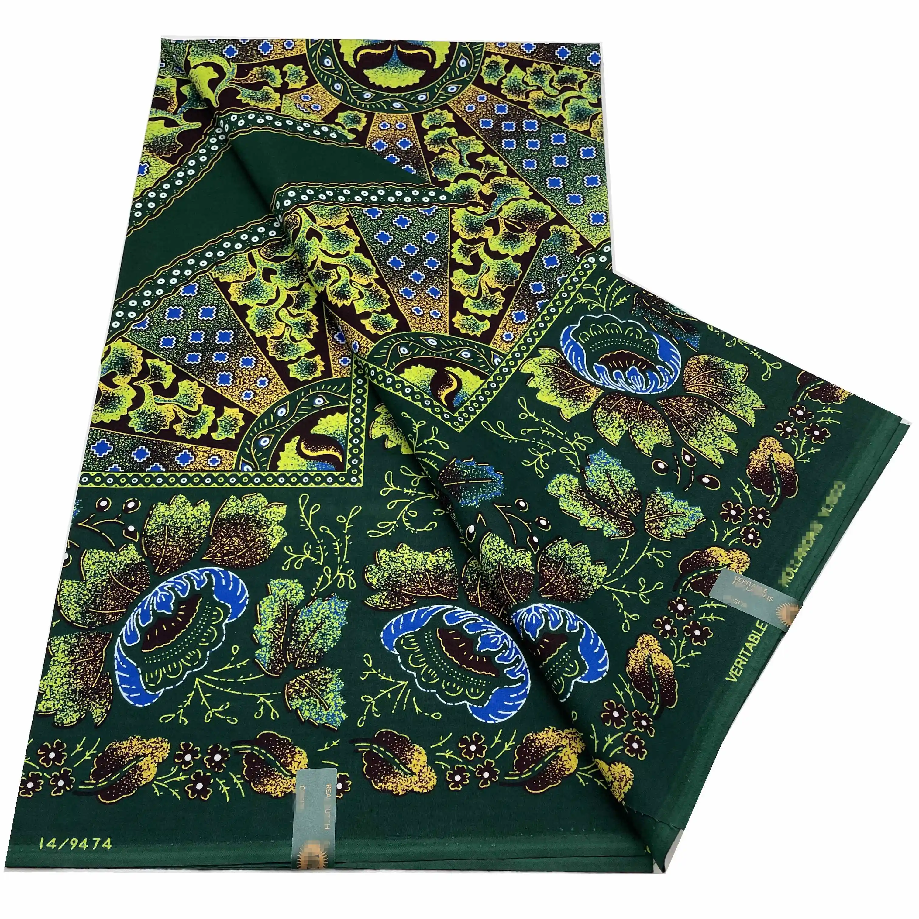 

Veritable Dutch Super-W Guaranteed Super Real Wax Print Fabric Hollandais Pagne Africa Dress 100% Cotton Wax Pagne Tissu VLW2387