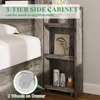 King Size Bed Frame with 4 Storage Drawers, LED Beds Frames with 49“ Tall Bookcase Headboard, Wood Platform King Bed Frame 6