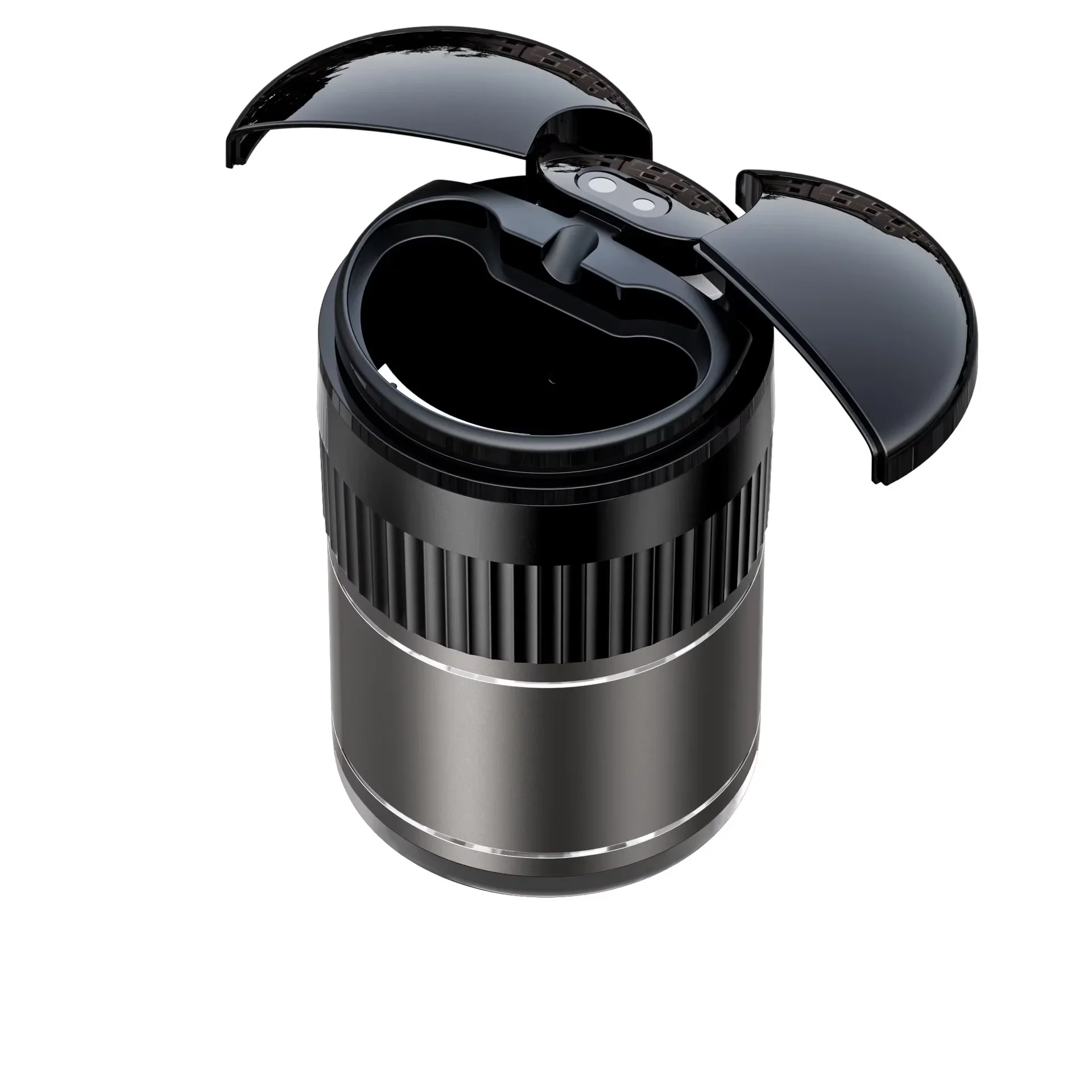 Smart Rechargeable Photosensitive Smokeless Ashtray with Automatic Lid & Rearview Mirror Sensor