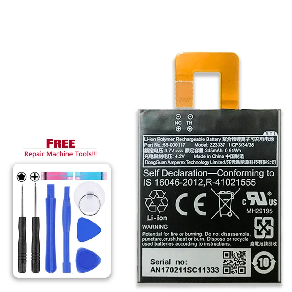 

Battery 58-000117 58000117 245mAh Mobile Phone for Amazon Kindle KO1 Oasis 1,2 Oasis1 Oasis 2 Oasis2 Tablet Bateira