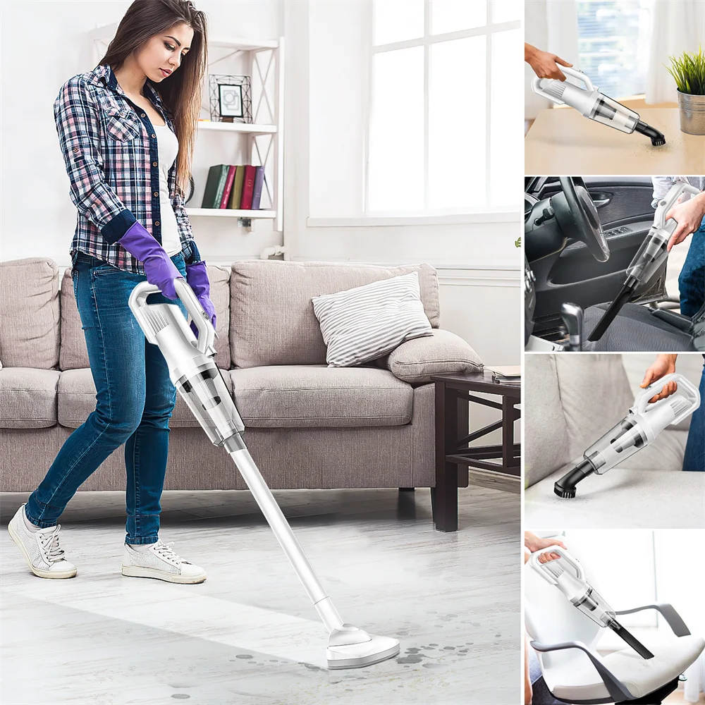 12000Pa Wireless Car Vacuum Cleaner Cordless Handheld Chargeable Auto