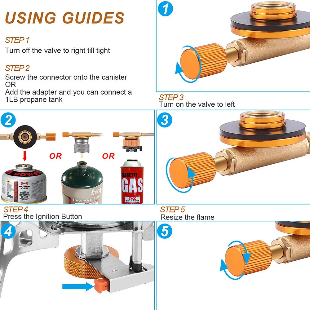 Outdoor Windproof Gas Stove 6