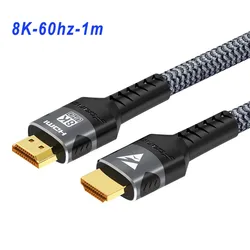 Ultra High - Speed 8K HDMI Cable with HDR and EARC Support (Black - 8K60hz - 1m)