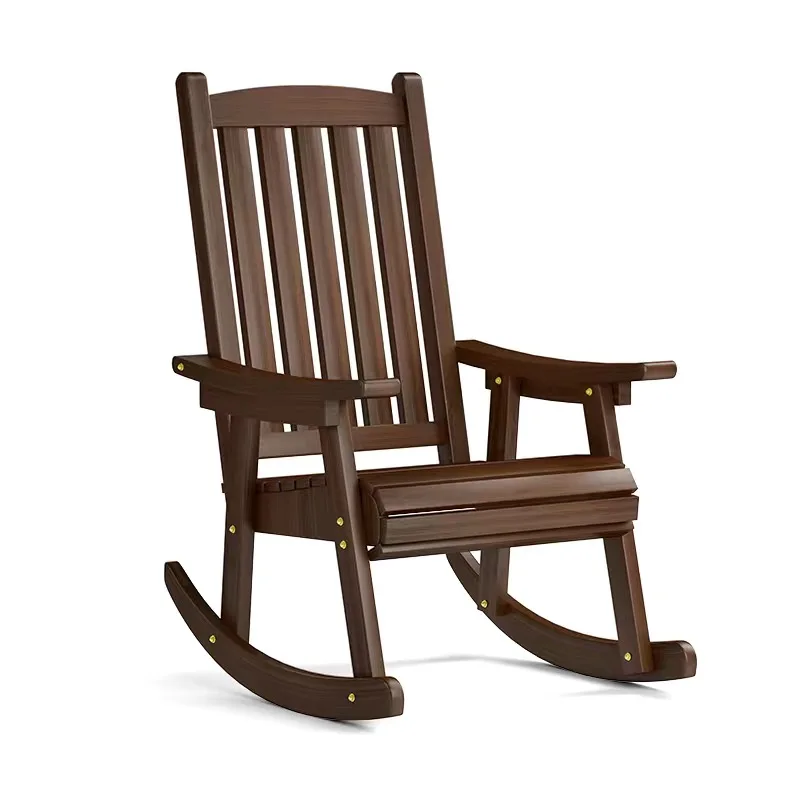 Outdoor-Furniture-Wooden-Rocking-Chair-Rustic-American-Country-Style ...