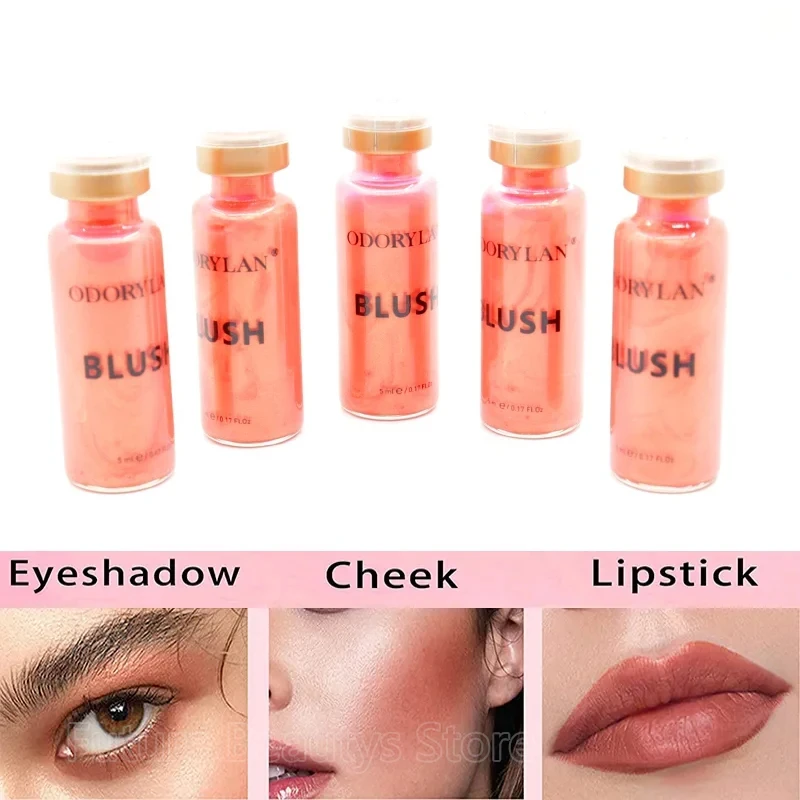5ml Glow Korea BB Cream Face Serum Blush Kit Semi-permanent Brightens Foundation Cream Nude Conceale Skin Care Treatment 6