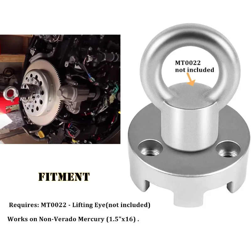 Фото Подъемный адаптер для Yamaha 5,3 V8, 4,2 V6, F200B, F115B, F425, MT0025 и Non-Verado Mercury (1,5 дюйма x16) №3
