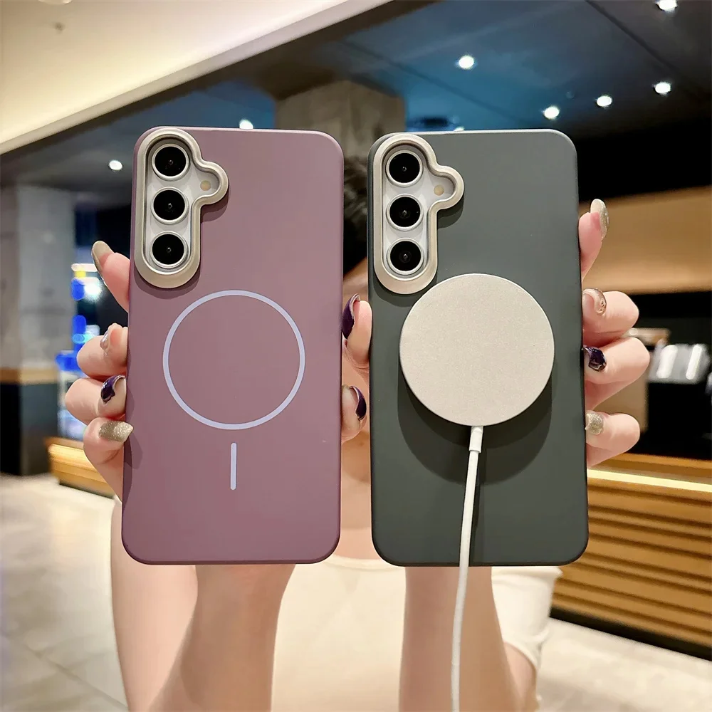 Matte Alloy Lens Cover Magsafe Magnetic Phone Case - Premium Protection and Style