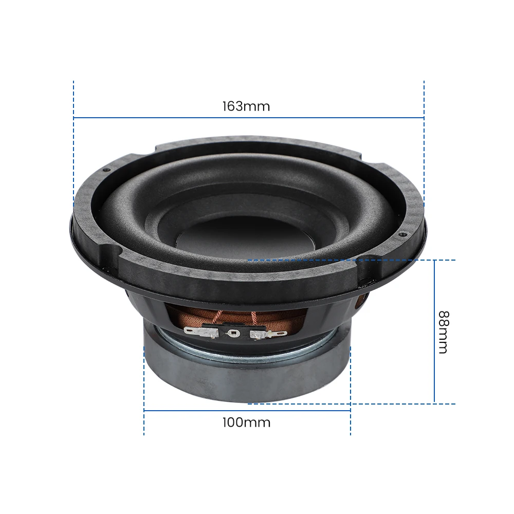 AIYIMA 1Pcs 6.5 Inch 40W Subwoofer Speaker 4 Ohm Woofer Sound Audio Speaker Bass Hifi Music Home Theater Louderspeaker Altavoz