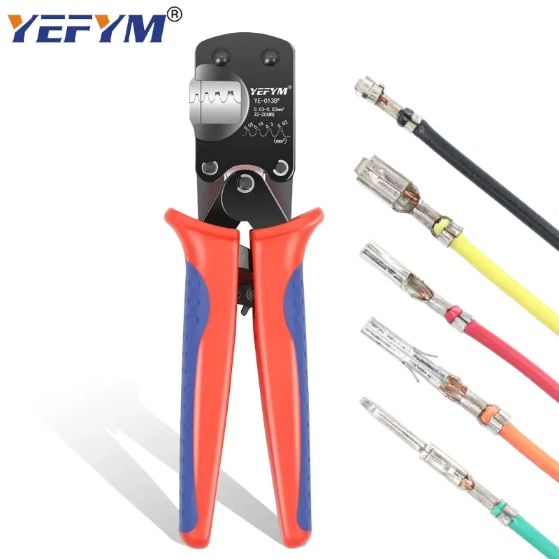 Micro Connector Crimping Tool YE-013BR For XH2.54/PH2.0/ZH1.5 D-Sub,Open Barrel Suits Molex,JST Pliers 0.03-0.5mm²/32-20AWG