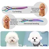 Colorful dog curved thinning shears 7.0 inch professional dog grooming scissors pet curved thinning shears 3