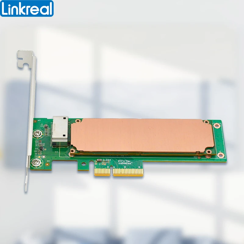 Linkreal Pcie 4.0x4 para Nvme Edsff 1u Curto E1.s Adapter-lrnv9en4 - Imagem 2