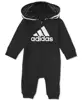 Adidas|Baby Boys or Baby Girls Logo Full Zip Hooded Coverall 1