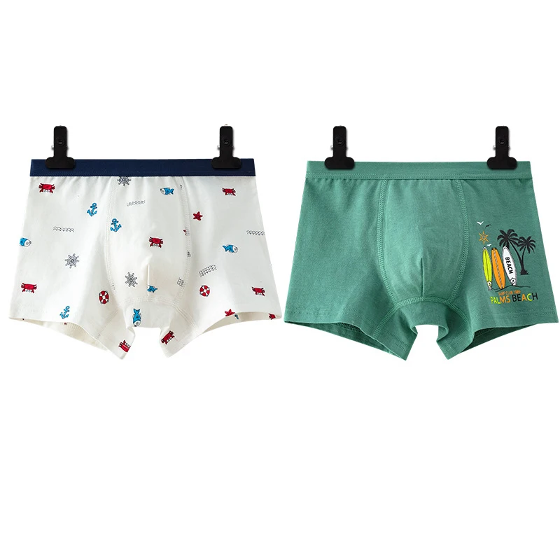 Boys Printed 3 Pack Key Hole Cotton Trunks Boxer Shorts Underwear Age 7 to  13