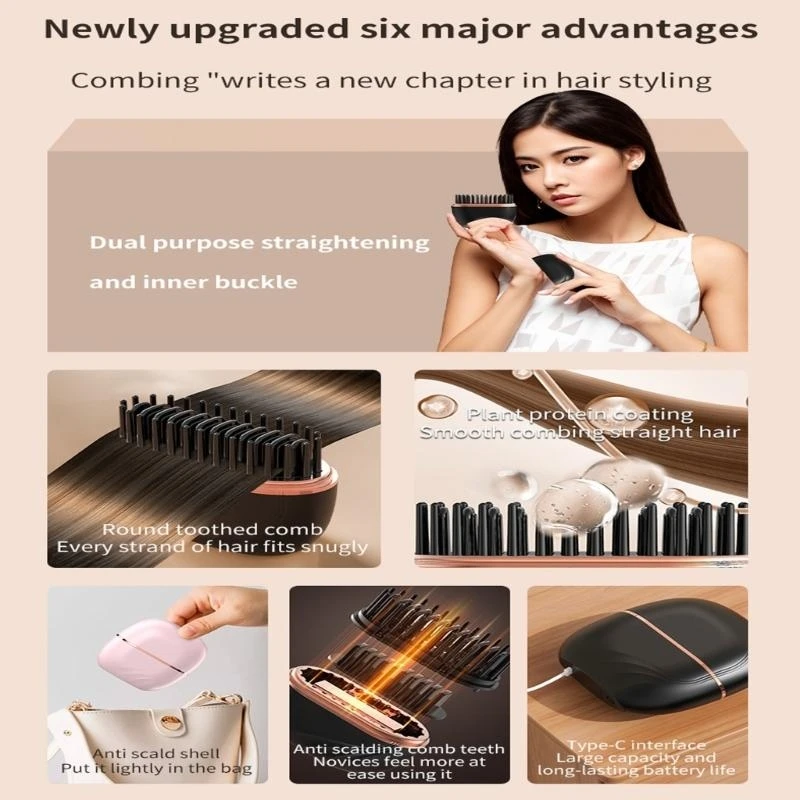 مكواة شعر صغيرة فاخرة ثلاثية الإعدادات