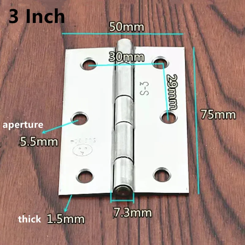 1/1.5/2 /2.5/3 인치 스테인레스 스틸 경첩 도어 커넥터 서랍 가구 책장, 창 캐비닛 커넥터 가구 하드웨어
