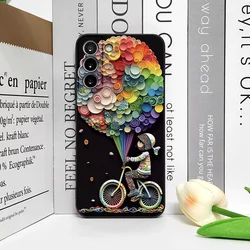 Charming Bicycle Balloon Couple Phone Case Design - Motorola Edge S30 (M - C1629T2)