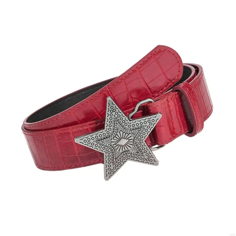 J0MF Girls Retro Waist Belt for Daily Costume Star Jewelry Waist Body Jewelry for Party Jeans Belt Cowboy Chain