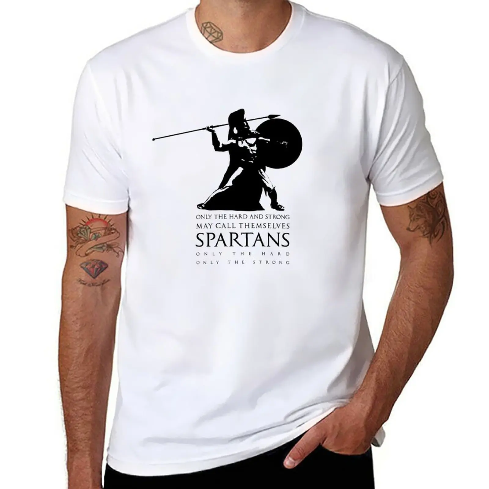 

New Only the hard and strong may call themselves Spartan. T-Shirt sports fan t-shirts graphics t shirt mens t shirt graphic