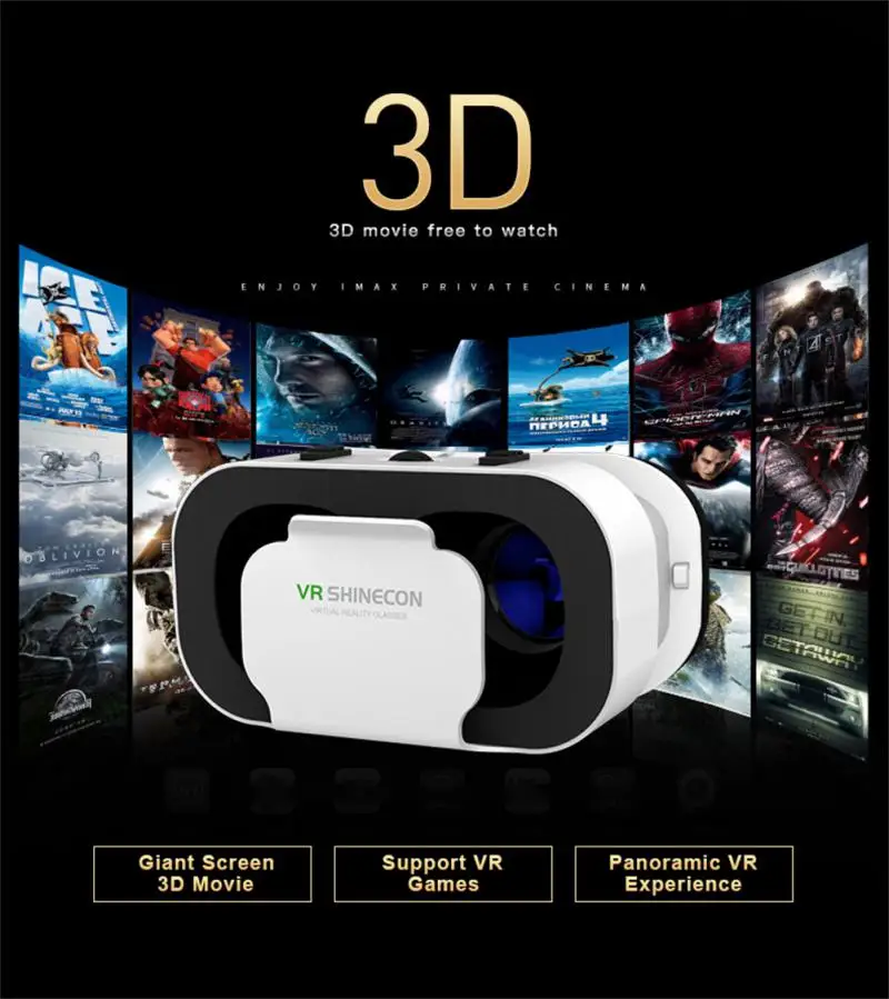 VR G05 Virtual Reality HD Lens Headset Economical 3D VR Glasses For 4.7-6.0 Inches Android IOS Smart Phones