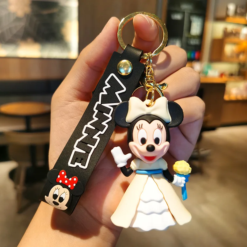 Disney Mickey Mouse Minnie Car Key Chain Pendant Lady Exquisite