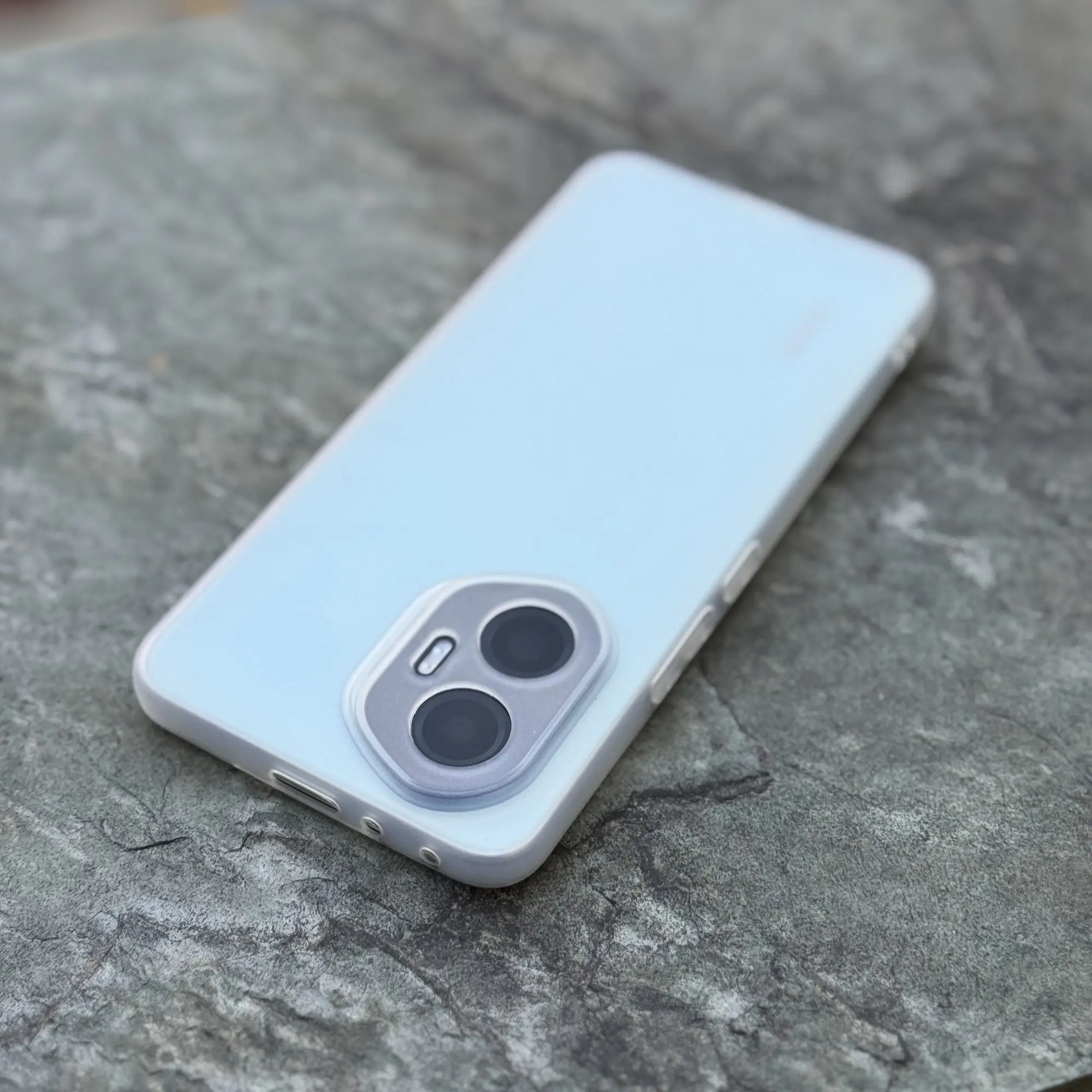 Luxury White Matte Soft Case - Ultra-Thin Full Cover with Fine Hole Design