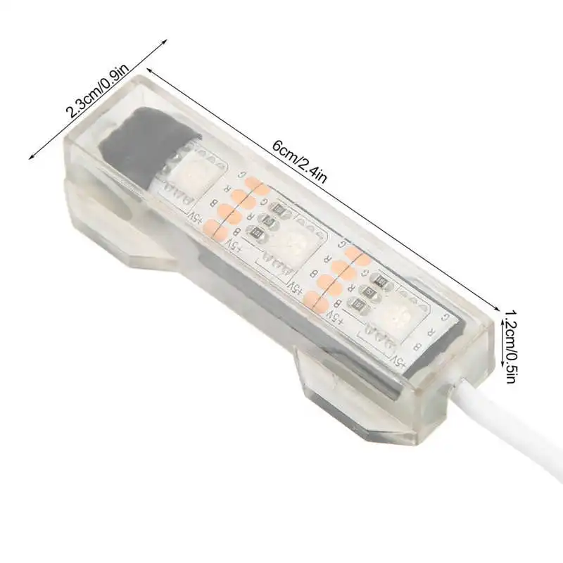 Portable Split LED Lights with Remote Control for USB Aquariums aquarium light
